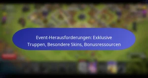 Read more about the article Event-Herausforderungen: Exklusive Truppen, Besondere Skins, Bonusressourcen