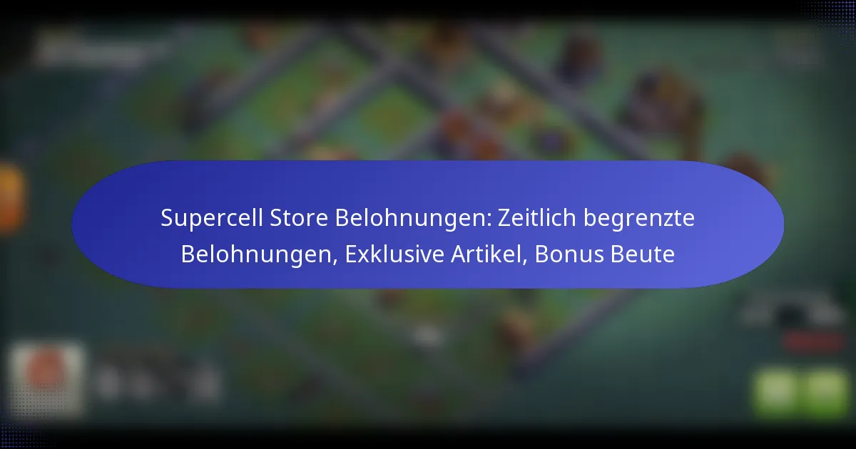 Read more about the article Supercell Store Belohnungen: Zeitlich begrenzte Belohnungen, Exklusive Artikel, Bonus Beute